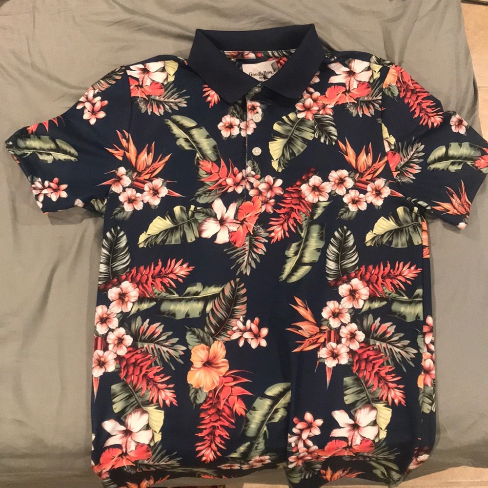 Goodfellow & Co Floral Short Sleeved button shirt.